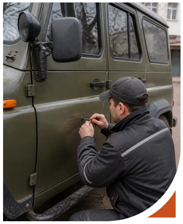 Профессиональное вскрытие автомобиля УАЗ без повреждений в Арзамасе